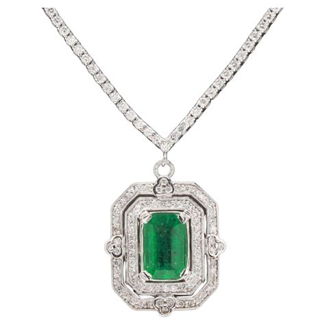 antique emerland pendants|Antique Emerald Pendant Necklaces .